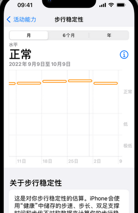 沉湖管委会iPhone手机维修如何在iPhone开启'步行稳定性通知'