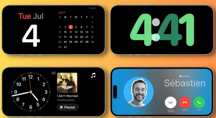 沉湖管委会苹果手机维修分享iOS17横屏充电待机显示有什么好处 