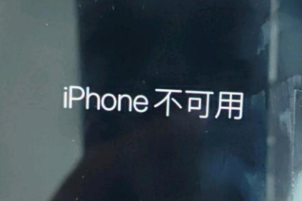 沉湖管委会苹果服务网点分享锁屏界面显示“iPhone 不可用”如何解决 